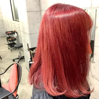 ミディアム カラー パーマ ヘアアレンジ メンズ キッズ ネイル マツエク・マツパ 切りっぱなしヘアボブ ミディアムヘアRYOのヘアスタイル