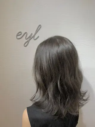 ミディアム カラー 💎赤み消しカラー 特化型デザイナー💎のヘアスタイル