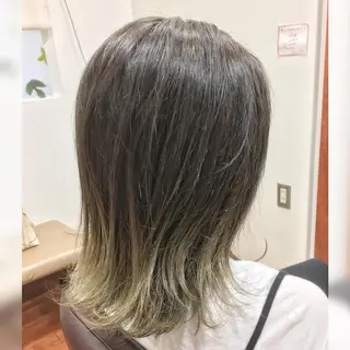 ミディアム カラー ノンダメージ髪質改善 カラー💎/KURAのヘアスタイル
