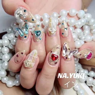 ネイル ロング カラー パーマ ヘアアレンジ メンズ キッズ マツエク・マツパ ナユキNA.YUKI 池袋店のネイルデザイン