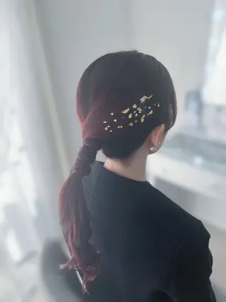 ロング ヘアアレンジ 森田 純加のヘアスタイル