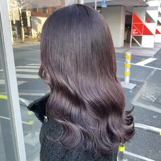 ロング カラー 大人っぽ♡上品な暖色 ♡ブリーチなし♡のヘアスタイル