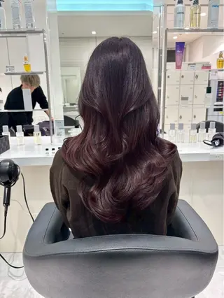 ロング 韓国ワンホン透明感 カラー✨🖤ここあのヘアスタイル