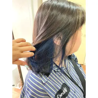 ミディアム カラー ヘアアレンジ 🦋エクステ/透明感 カラー🦋宮川莉央のヘアスタイル