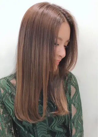 ロング カラー 縮毛矯正/髪質改善 /韓国風　山川春輝のヘアスタイル