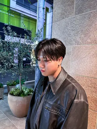 ミディアム メンズ カラー特化/ カラー特化/池田海斗のヘアスタイル