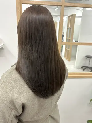 カラー 柔らかオリーブ🌿 HIMARI🌻のヘアスタイル