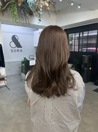 セミロング カラー 川上拓真 ✂︎学芸大学のヘアスタイル