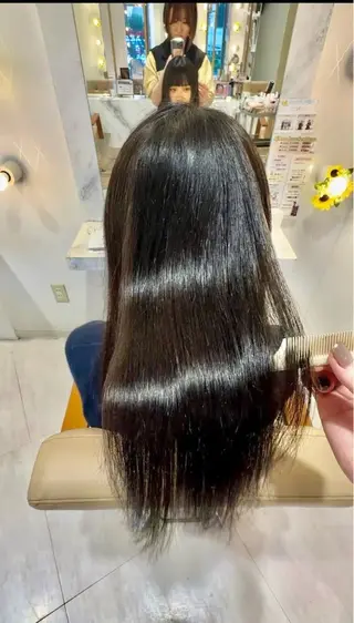 ロング カラー 畑中 夢のヘアスタイル