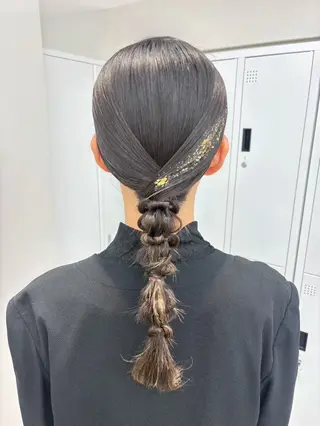 ロング ヘアアレンジ エクステ🫧アレンジ ￤横浜  ももはのヘアスタイル