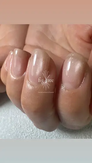 ネイル fig tree所属・fig  tree 地爪育成モニターのネイルデザイン
