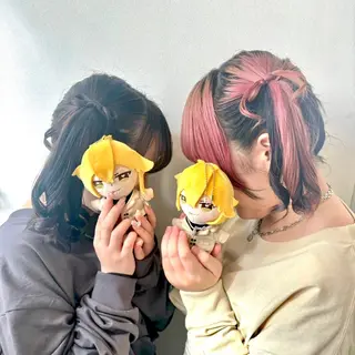 ロング ヘアアレンジ ヘアメ🎀推しカラー 🥣横浜/しほ🧸のヘアスタイル