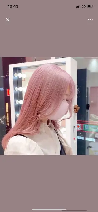ロング カラー MOMO艶髪 🩵モテカラーのヘアスタイル