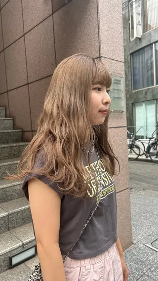 ロング カラー じゅわっと暖色カラー 🍊Moemiのヘアスタイル