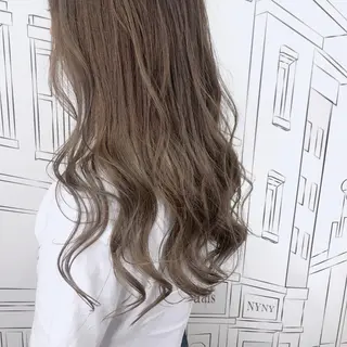 セミロング カラー TOMOKA 艶髪/透明感カラーのヘアスタイル