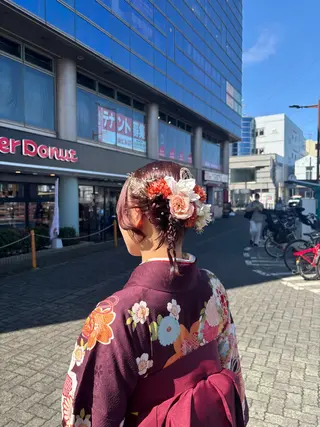 ミディアム ヘアアレンジ 🎀ゆい🎀 髪質改善カラー🎀のヘアスタイル