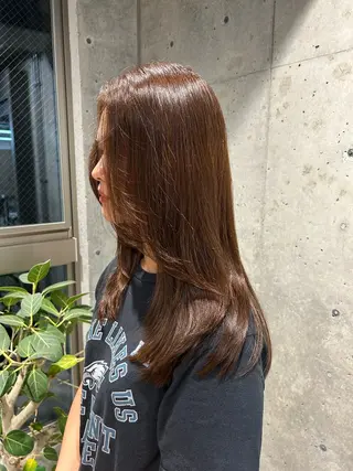 ロング カラー 🤡暖色レイヤー 🤡みさきのヘアスタイル