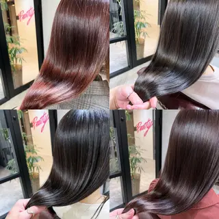 ロング カラー 縮毛矯正×髪質改善 店長　DAITOのヘアスタイル