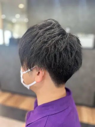 ショート メンズ 矢部 萌深のヘアスタイル