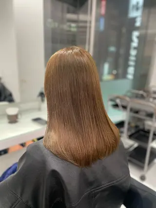 ミディアム カラー ❄最強かわいいカラー ❄️MINA❄️のヘアスタイル