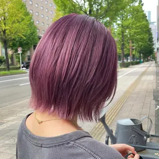 ミディアム カラー Riru🩵縮毛矯正 リピーター多数✨🩵のヘアスタイル