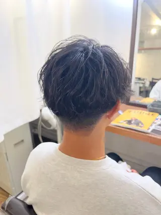 パーマ メンズ 透明感カラー/ ブリーチ無し/RYOのヘアスタイル