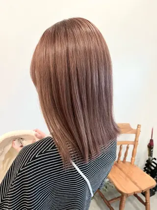 ミディアム カラー 今田 飛奈のヘアスタイル