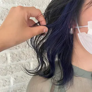 セミロング カラー ヘアアレンジ 北岡 慶子 大宮駅西口徒歩3分のヘアスタイル