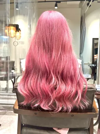 ロング カラー ヘアアレンジ 🌈インナーカラー ‘ショウマ’🌈のヘアスタイル
