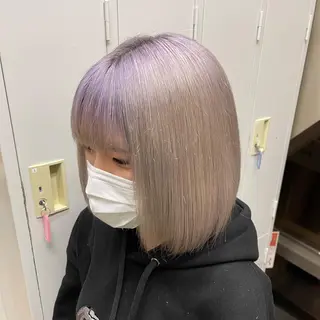 ミディアム カラー ゆう🫧 透明感/ハイトーンのヘアスタイル