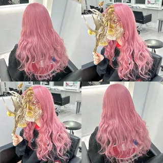 ロング カラー ブリーチ&エクステ 🥀ケアカラー特化のヘアスタイル