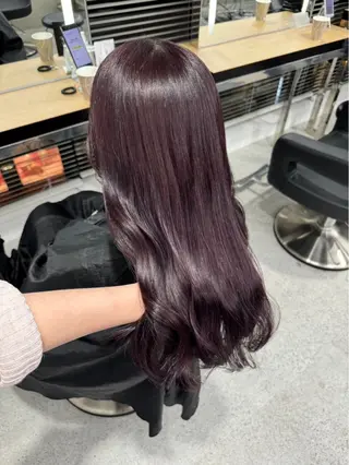 ロング カラー うる艶ストレート♡透 明感カラー♡かずまるのヘアスタイル