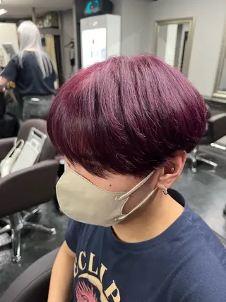ショート カラー メンズ ハイトーンカラー 坂本 翼のヘアスタイル