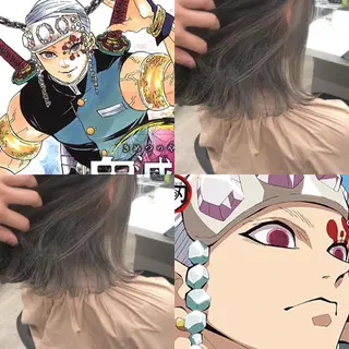 ミディアム カラー ヘアアレンジ 美髪矯正/透明感カラ ー🫧YUUKI🫧のヘアスタイル
