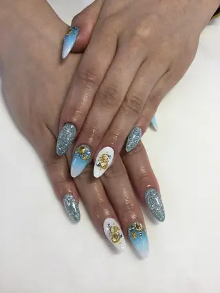 ネイル 💎🐰 saki. m 🐰💎のネイルデザイン