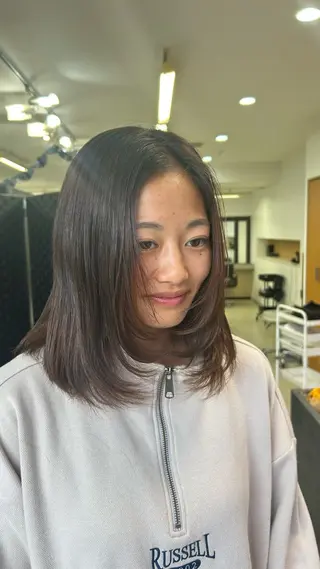 ミディアム 🍅ハイライト/ レイヤー/mao🍅のヘアスタイル