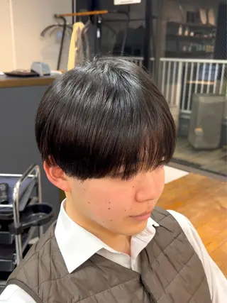 ショート カラー パーマ ヘアアレンジ メンズ 伊藤 陸のヘアスタイル
