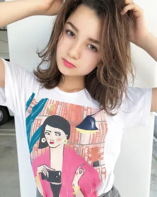 ショート カラー パーマ ヘアアレンジ メンズ キッズ ネイル マツエク・マツパ 韓国風×透明感カラー 髪質改善オタベシンヤのヘアスタイル