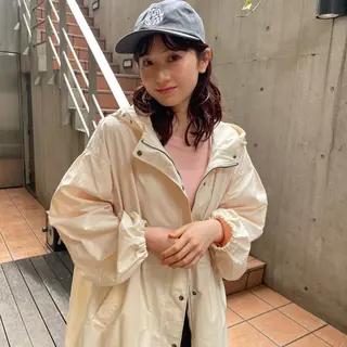 ミディアム パーマ 大橋 芽衣のヘアスタイル