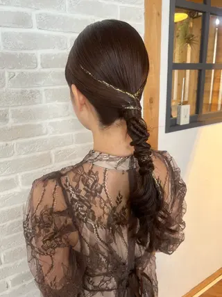 ロング ヘアアレンジ Topstylist YUKIのヘアスタイル