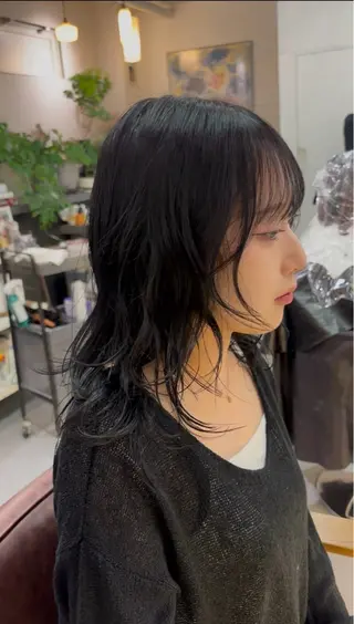 ミディアム パーマ ooitヨシダ ミナミのヘアスタイル