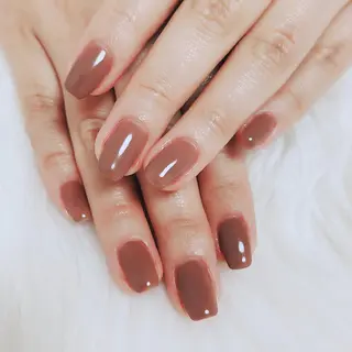 セミロング カラー ネイル honey meeのネイルデザイン