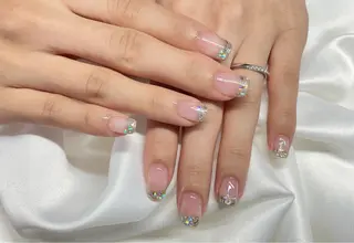 ネイル 23時まで❤︎韓国、 ワンホンネイルのネイルデザイン