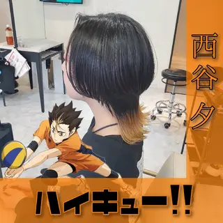 ミディアム カラー 派手髪/ハイトーン/ エクステ✨ユウキのヘアスタイル