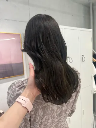 セミロング カラー 韓国ヘア☁️ mitsukiのヘアスタイル