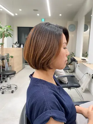 ショート sara/レイヤー /カラー【東日本橋】のヘアスタイル