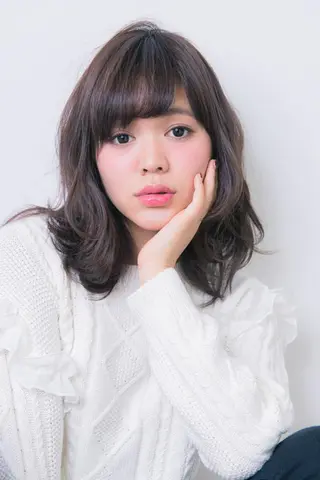 ミディアム a-granz 住吉店のヘアスタイル