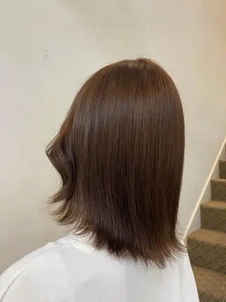 ミディアム カラー 平井 沙奈のヘアスタイル