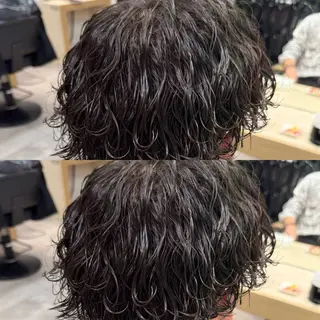 パーマ メンズ メンズ専門 鈴木俊輔のヘアスタイル