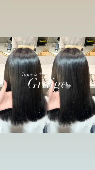 セミロング Minami🤍ྀི 髪質改善／新宿／のヘアスタイル